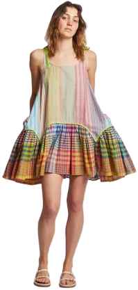 Postcard Stripe x Chex Tunic