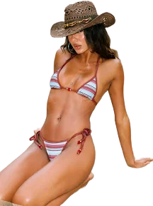 Princess Polly Mikaya Beaded Triangle Bikini Top