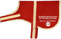 reflective vest, light vest, identification blanket, identification vest with reflector for dogs, assistance dog in training, do not disturb!