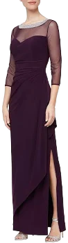 Alex Evenings Women's Illusion Dress