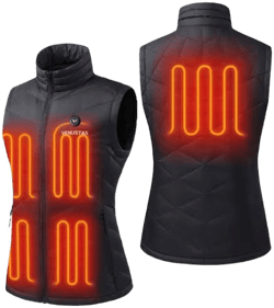 Venustas Women's Lightweight Heated Down Vest with Battery Pack 90% Duck Down Electric Heated Vest for Winter Outdoor Hiking Skiing Camping