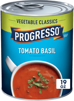 Progresso Vegetable Classics, Tomato Basil Soup, Gluten Free, 19 Oz, Pack of 6 Tomato Basil 19 Ounce (Pack of 6)