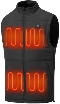Men's Water-Resistant USB Rechargeable Heated Vest