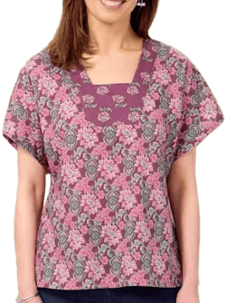 Vermont Country Store Women's Flutter-Sleeve Tunic