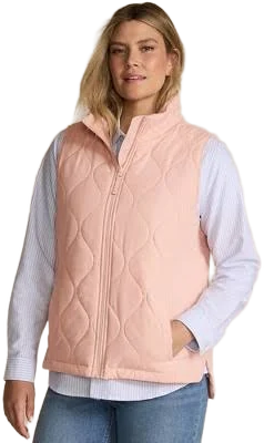 Lands' End Women's FeatherFree Onion Quilted Insulated Vest