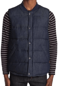 Levi's Men's Quilted Denim Puffer Vest