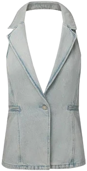 WeWoreWhat Women's Denim Vest