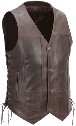 Leather Motorcycle Vest