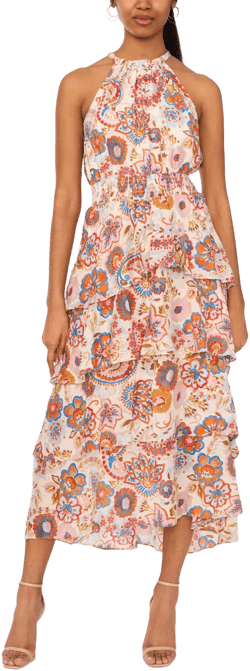 Sam & Jess Women's Floral Halter Maxi Dress