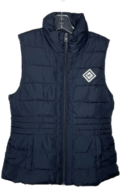 Hollister Women's Sherpa Lined Full Zip Quilted Logo Puffer Vest