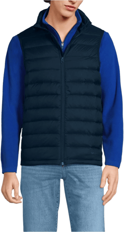 Lands' End Men's Wanderweight Packable Down Vest