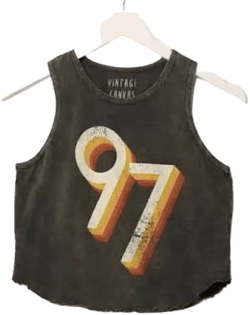 97 Crew Neck Racerback Tank Top