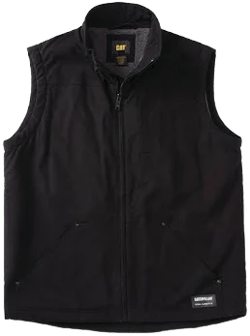 CAT WORKWEAR Men's Sherpa Lined Cotton Vest