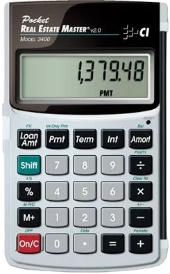 CALC INDUSTRIES Pocket Real Estate Master Financial Calculator