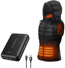 Electric Unisex Heated Vest and 10000mAh Power Bank Bundle Electric Unisex Heated Vest and 10000mAh Power Bank Bundle