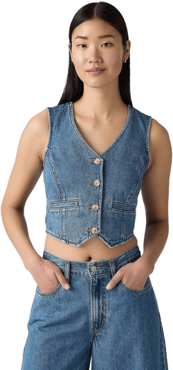 Levi's Women's Amore Cropped Denim Vest