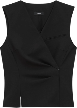 Theory Wrap Vest in Good Wool