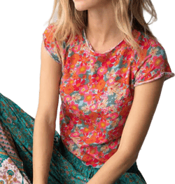 Lily Cotton Floral Tee Shirt