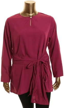 Verona Collection Aubree Wrap Top - Deep Cherry