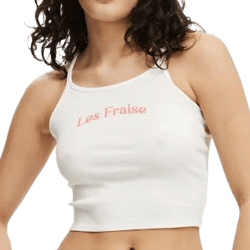 Cotton On Women's Racer Back Graphic Cami