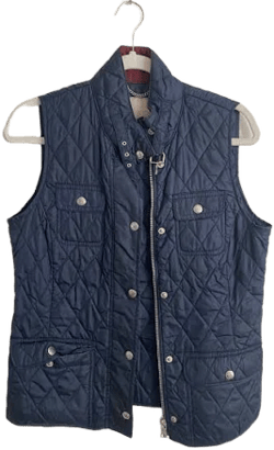 Banana Republic Navy Quilted Vest