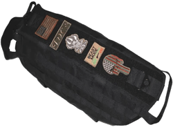 Dog K9 Vest Harness Tactical Police Hunting Hiking Training Military Army Hook & Loop Patch Panel BLACK XS, S, M, L , XL
