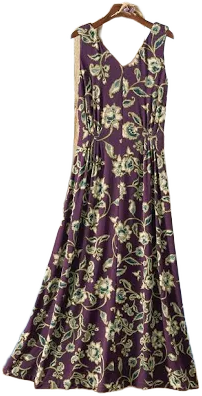 Winding Florals Maxi Dress