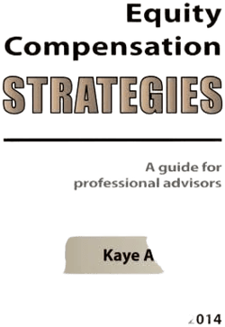 Equity Compensation Strategies A Guide for Professional Advisors