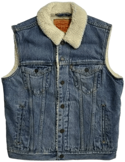 Levi's Men's Sherpa Denim Trucker Vest