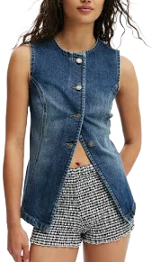 Cotton On Women's Sienna Denim Vest