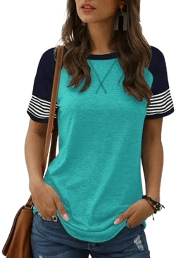 Women's Lightweight Color Block Baseball Shirt