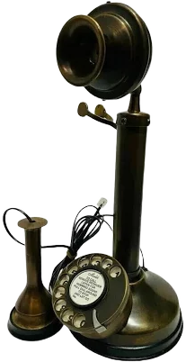 Antique Rotary Dial Candlestick Telephone