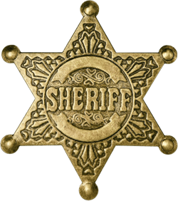 iMagitek Western Sheriff Badge - Old West Prop Star Officer Vest Badge