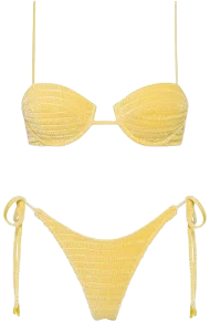 Triangl Mala Maca Velvet Bikini Set Top