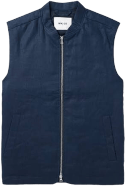 Cafu Men's 1454 Linen Vest