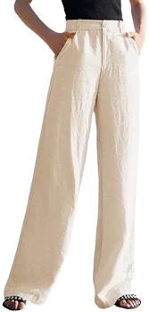 Yeahbean High Waist Wide Leg Trousers