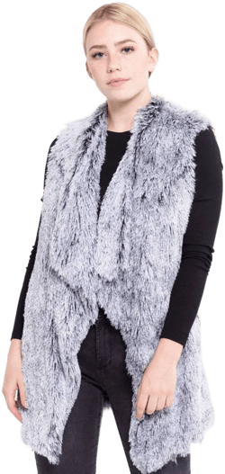 Women's Faux Fur Pocket Vest