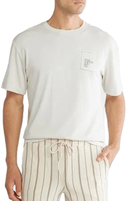 Denim and Flower Graphic T-Shirt