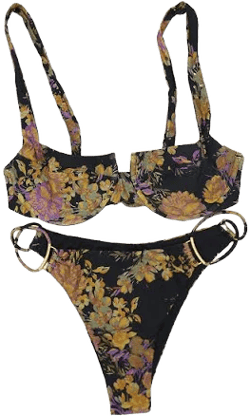 Floral Print Bikini 2 Pc Set