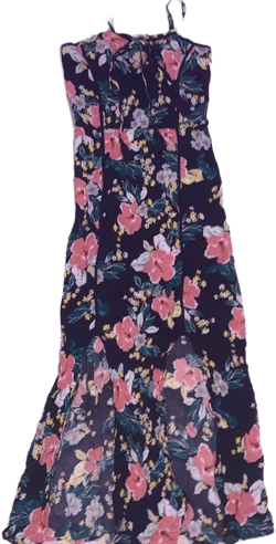 Charlotte Russe Floral Maxi Slit Dress