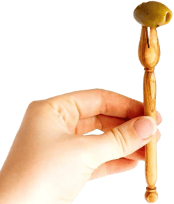 Olive Wood Pickle Fork