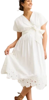 Hatch Women's The Floral Embroidered Carolina Maternity Dress