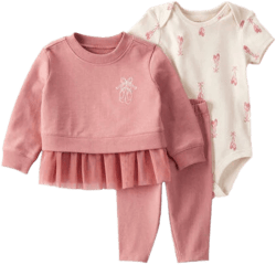 Carter's Baby Girl's 3-Piece Ballet Pullover Set