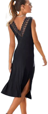 LASCANA V-Back Lace Accent Dress