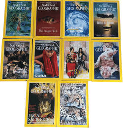 National Geographic Magazines 1999 Missing July and September Issues