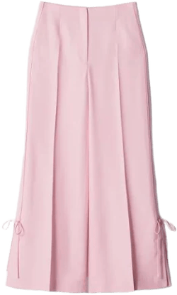 & Other Stories Bow-Detailed Press-Crease Trousers