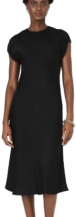 French Connection Women's Ennis Satin Column Midi Dress