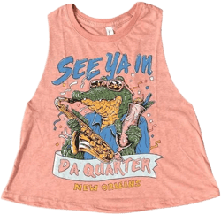 See Ya in Da Quarter Cropped Tank