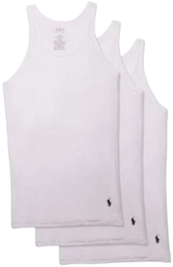 Polo Ralph Lauren Men's Classic Fit Ribbed Cotton Tank Tops (3-Pack)