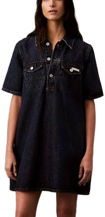 Calvin Klein A-Line Denim Mini Dress